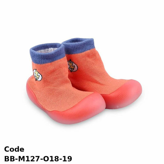 Modern BB-M127-O18-19 Socks half boots silicone insole Flash For Boys