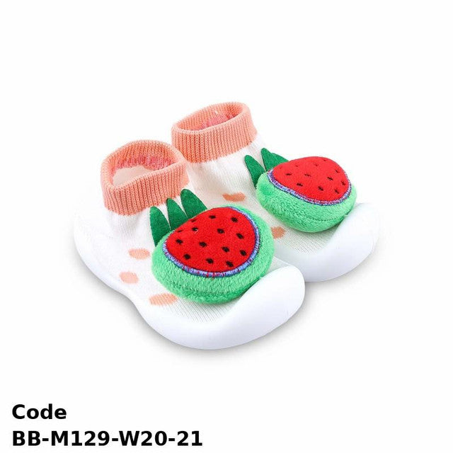 Modern shoes BB-M129-W20-21 Watermelon with a flexible silicone sole For Girls