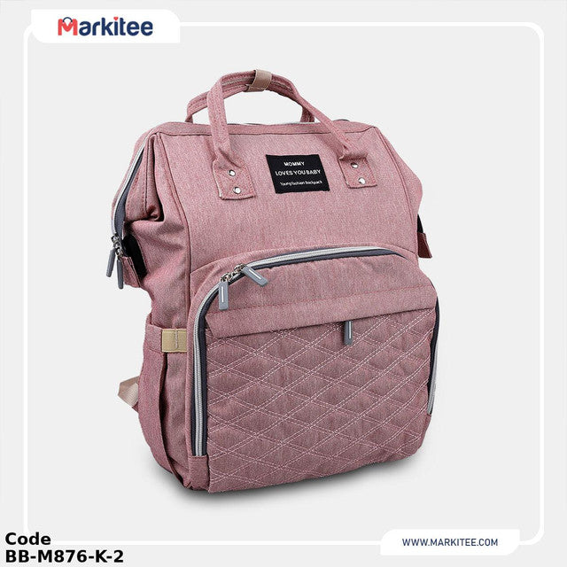 Diaper Bag BB-M876-K Waterproof with USB Charge port Cashmere 40X31 cm