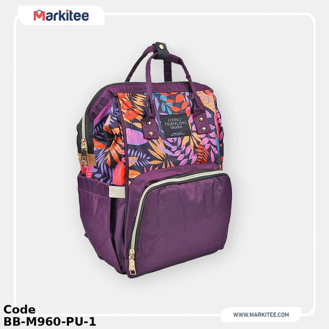 Diaper Bag BB-M960-PU Backpack Purple 40X25 cm