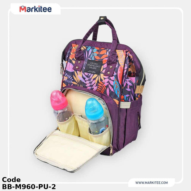 Diaper Bag BB-M960-PU Backpack Purple 40X25 cm