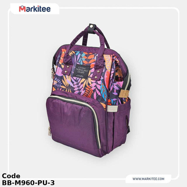 Diaper Bag BB-M960-PU Backpack Purple 40X25 cm