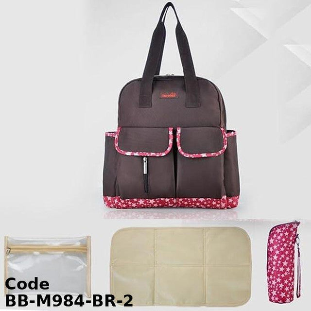 Diaper Bag BB-M984-BR Classy Multicolor 40X30X14 cm