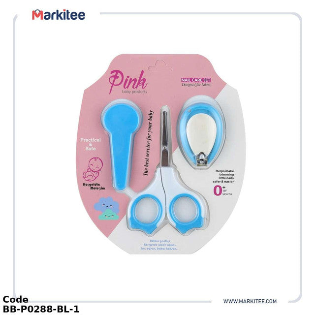 Grooming Kit Bb-P0288-Bl Pink Nail Care Set For Babies +0 Months - Blue