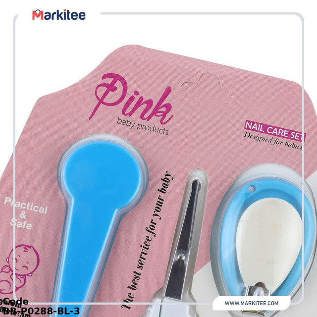 Grooming Kit Bb-P0288-Bl Pink Nail Care Set For Babies +0 Months - Blue