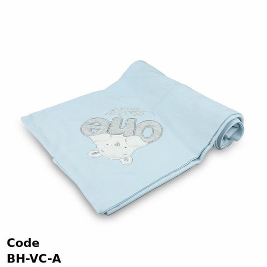 Coverlet Bh-Vc-A Cotton For Newborn Light Blue All Season For Boys