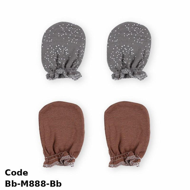 Gloves Bb-M888-Bb High Quality Cotton With Stylish Graphics Multicolor For Newborn Girls