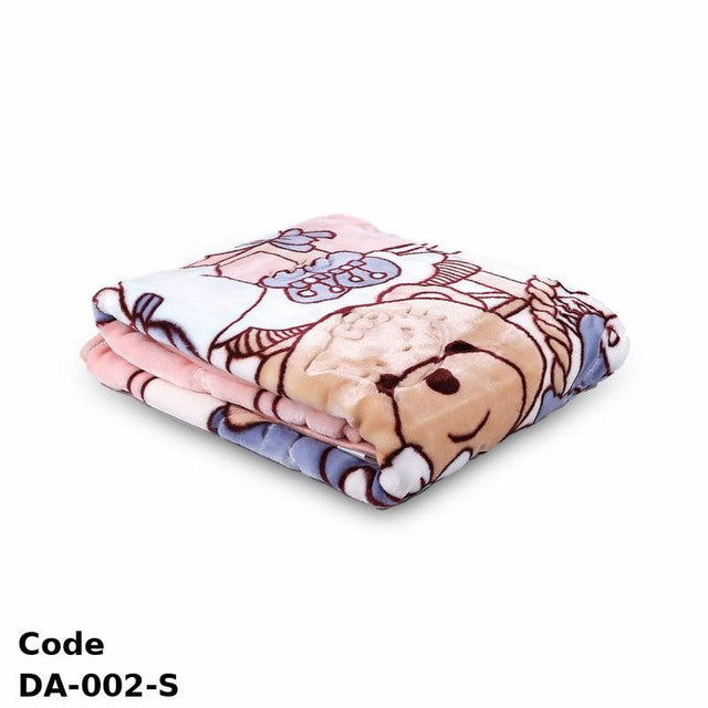 Plush Blanket Da-002-S With Cartoon Design 120X100 Cm Simone Winter For Girls