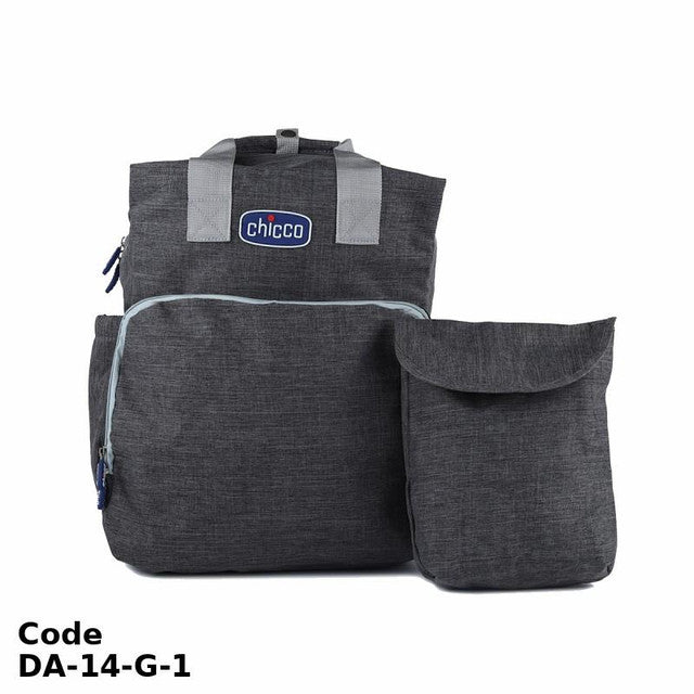 Diaper Bag DA-14-G For baby supplies Backpack Gray 40X33X14 cm