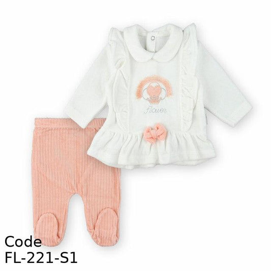 Outfit Set Fl-221-S Velvet (Velour) For Girls Simon & White