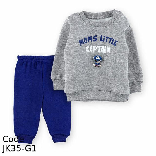 Pajama JK35-G Melton Cotton Winter Blue For Boys