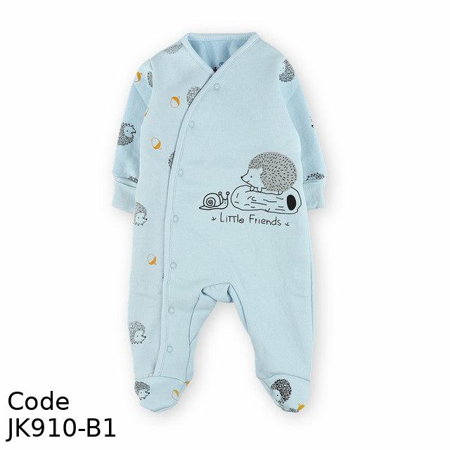 Bodysuit Jk910-B Winter Melton Cotton For Boys Blue