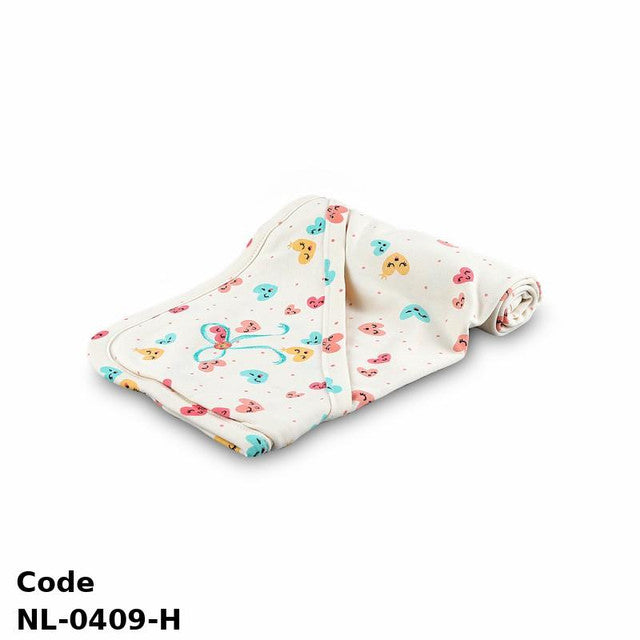 Blanket Nl-0409-H Soft With Cute Hearts Prints Cozy Infant Swaddle Wrap Multicolor For Unisex