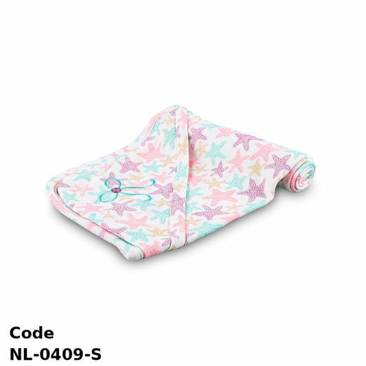 Blanket Nl-0409-S Soft With Cute Hearts Prints Cozy Infant Swaddle Wrap Multicolor For Girls