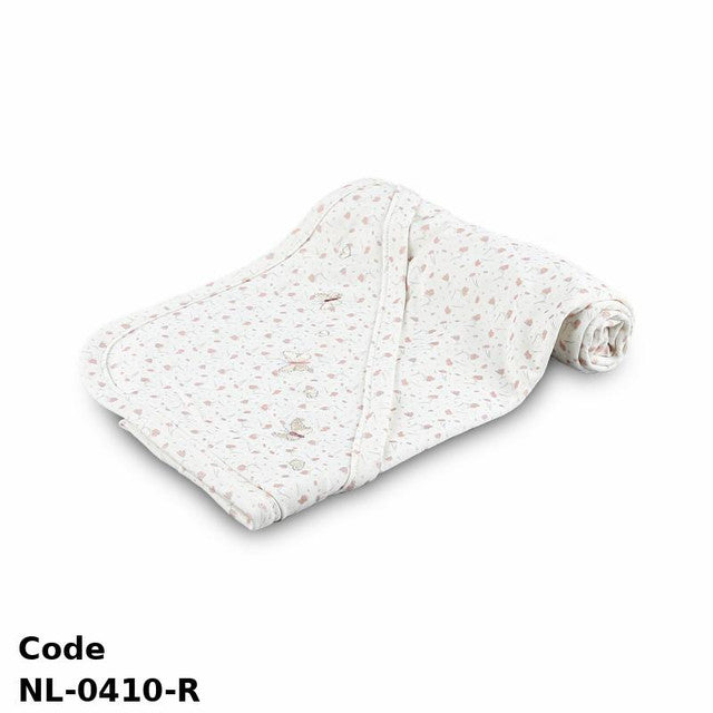 Blanket Nl-0410-R Decorated With Delicate Flowers Pink All Season For Girls