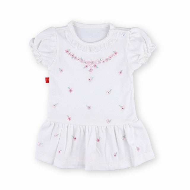 Dress Nl-102C-W Summer For Girls White