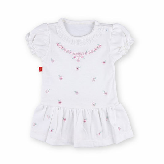 Dress Nl-102C-W Summer For Girls White