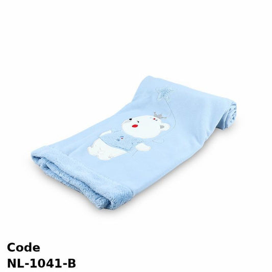 Plush Blanket Nl-1041-B Teddy Bear 89X105 Cm Blue Winter For Boys