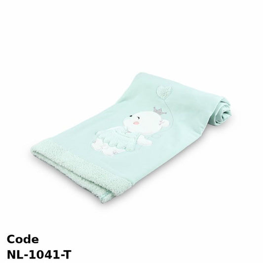 Plush Blanket Nl-1041-T Teddy Bear 89X105 Cm Turquoise Winter For Unisex