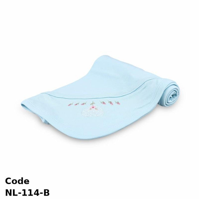 Blanket Nl-114-B Cotton Light Blue Summer For Boys