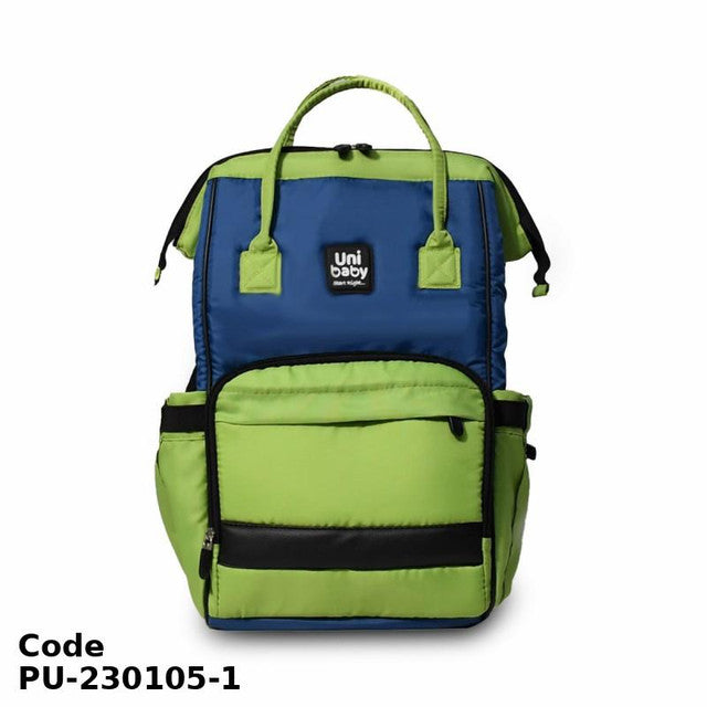 Diaper Bag PU-230105 Standard Green and Navy 47x30x12 cm 