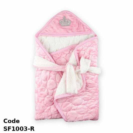 Blanket Sf1003-R Two-Layer With A Triangle Tip 110X90 Cm Pink Winter For Girls