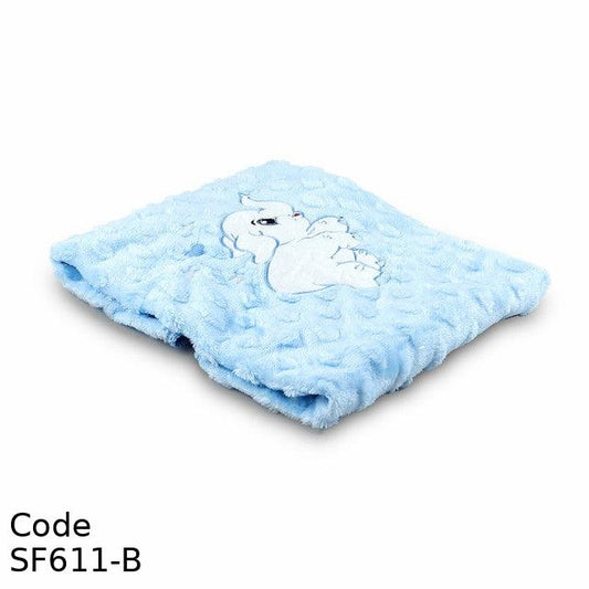 Blanket SF611-B fur  90*85 cm Winter Blue For Boys