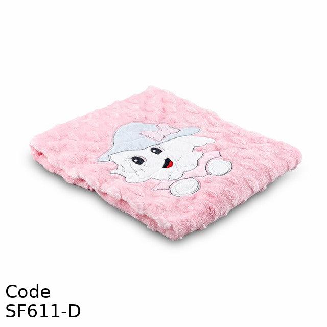 Blanket SF611-D fur  90*85 cm Winter Pink For Girls