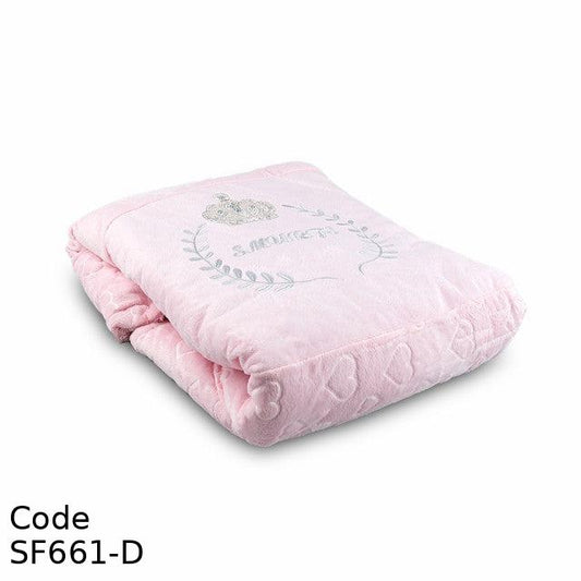 Blanket SF661-D Fur 100*85 cm 2 layers Pink For Girls