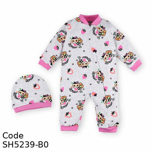 Bodysuit Sh5239-B Winter With Hood For Girls Multicolor