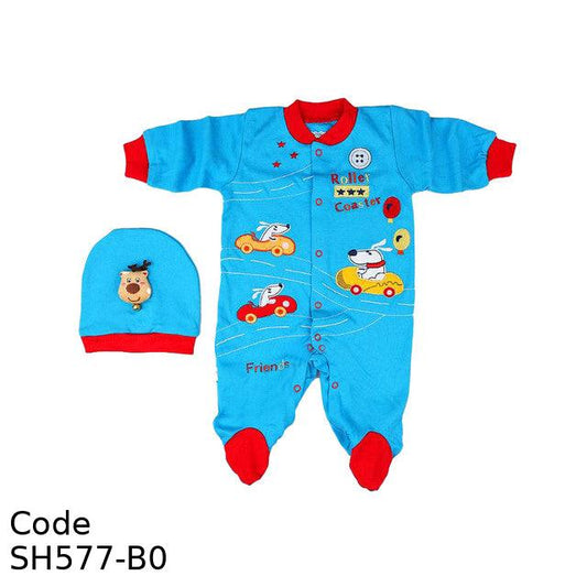 Bodysuit Sh577-B Snoopy Dog Winter For Boys Blue