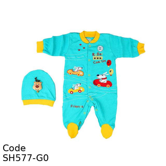 Bodysuit Sh577-G Snoopy Dog Winter For Boys Green