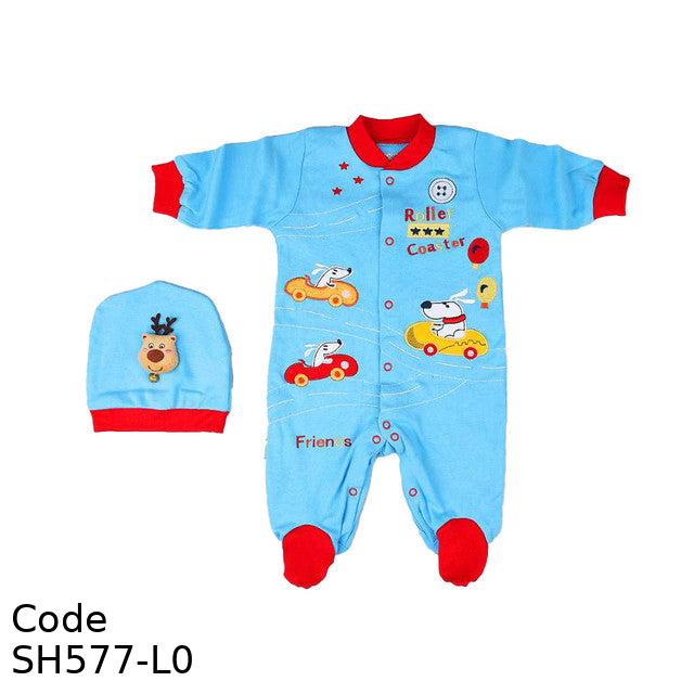 Bodysuit Sh577-L Snoopy Dog Winter For Boys Sky Blue