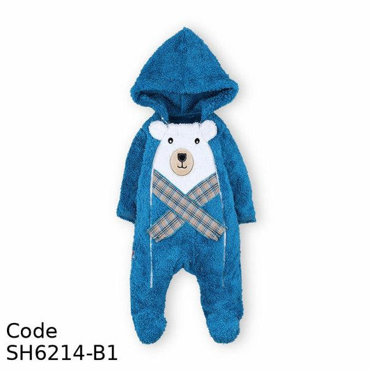 Bodysuit Sh6214-B Fur Winter For Boys Blue