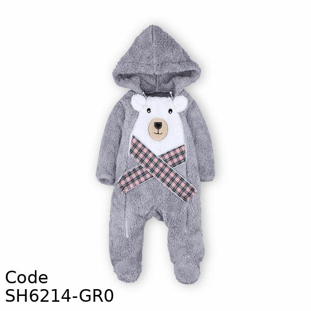 Bodysuit Sh6214-Gr Fur Winter For Boys Grey