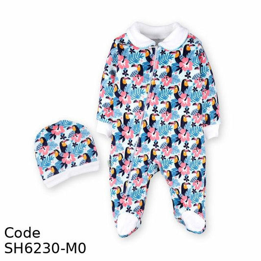 Bodysuit Sh6230-M Winter With Hat For Girls Multicolor