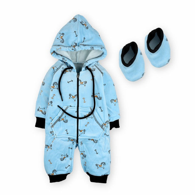 Baby Shoora SH6266-B Winter Bodysuit Romper for Boys