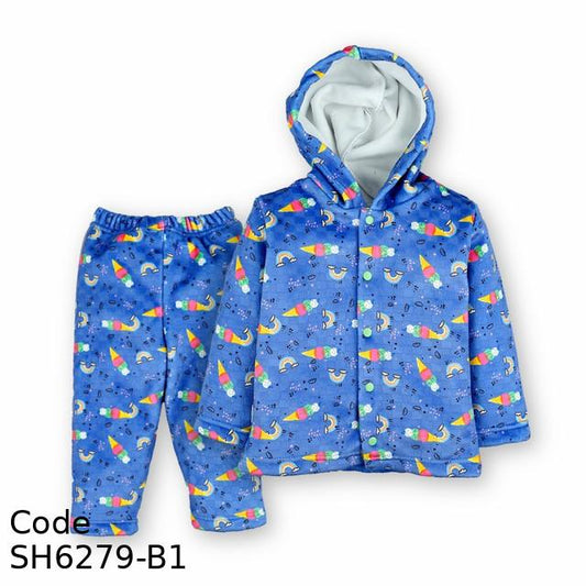 Baby Shoora SH6279-B Winter Pajama 2 pieces for unisex