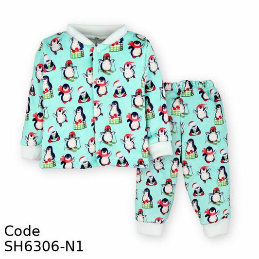 Baby Shoora SH6306-N Penguin winter Pajama For unisex