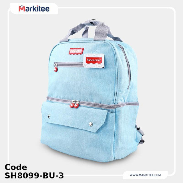 Diaper Bag SH8099-BU Fashionable Backpack Blue 37X27X12 cm