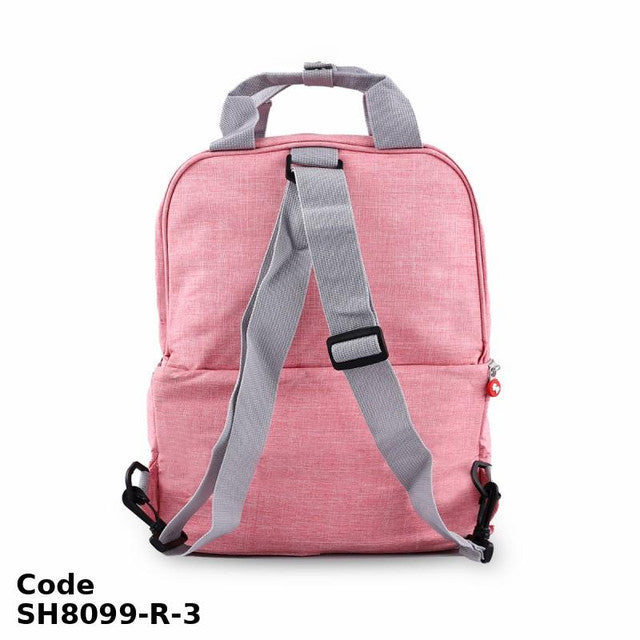 Diaper Bag SH8099-R Fashionable Backpack Rose 37X27X12 cm