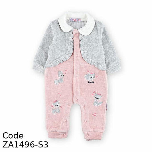 Bodysuit ZA1496-S Velvet (Velour ) Winter Simon and Gray For Girls