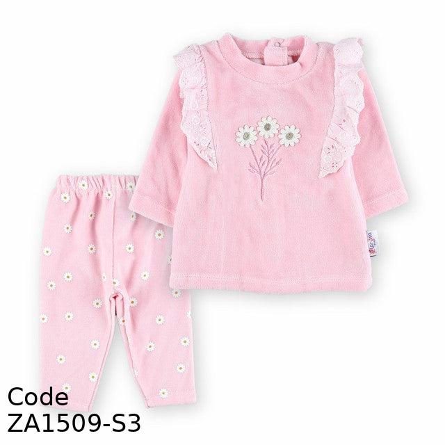 Pajama ZA1509-S Velvet (Velour ) Winter Rose For Girls