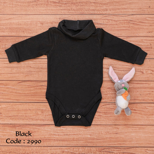 Bodysuit 2990 ( Salopette ) High Neck For Newborn Unisex Black