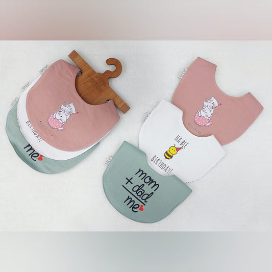 3 Pcs Baby Scarf Bibs For Babies Unisex