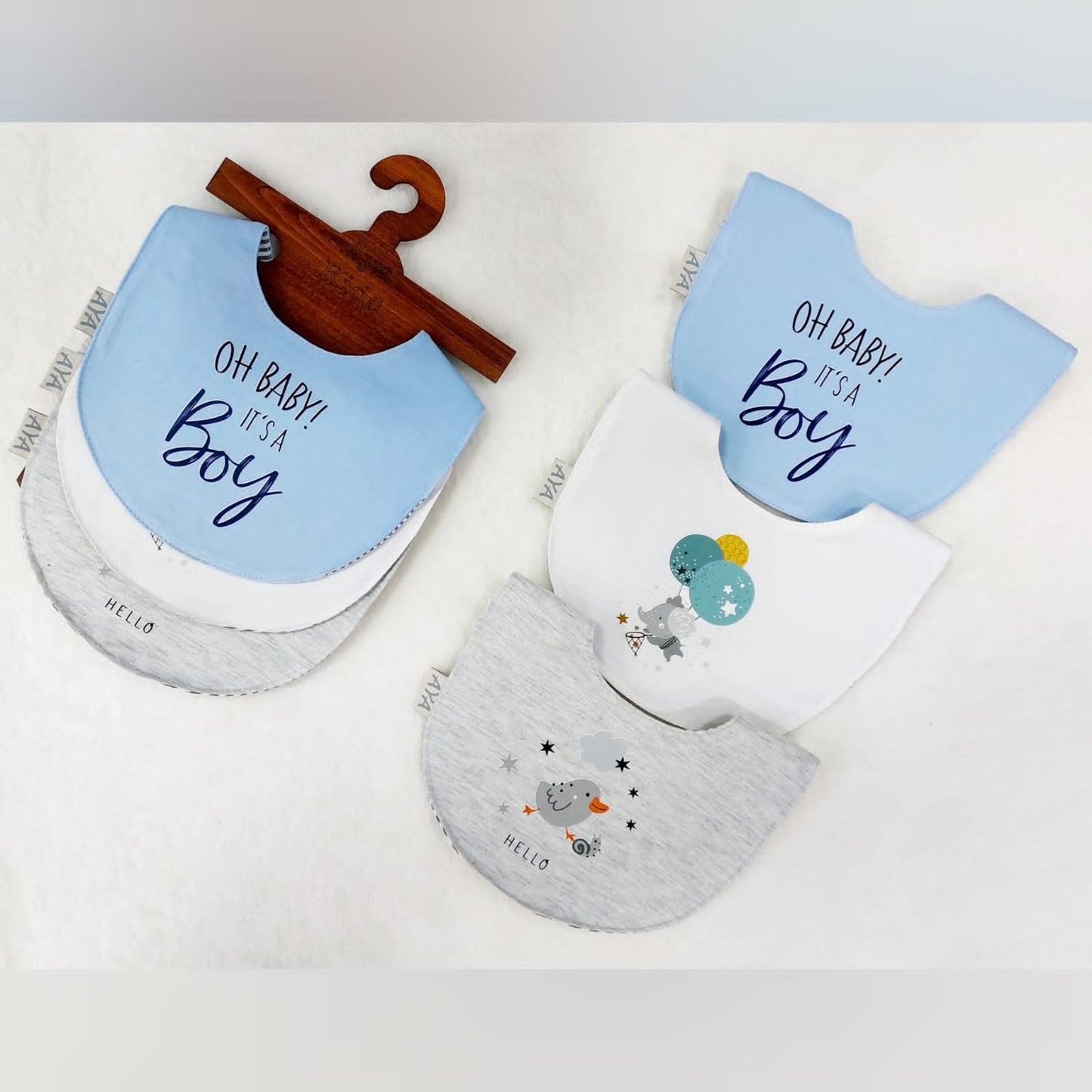 3 Pcs Baby Scarf Bibs For Babies Boys